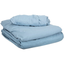 Load image into Gallery viewer, Flannel 3 piece sheet set- Slate Blue