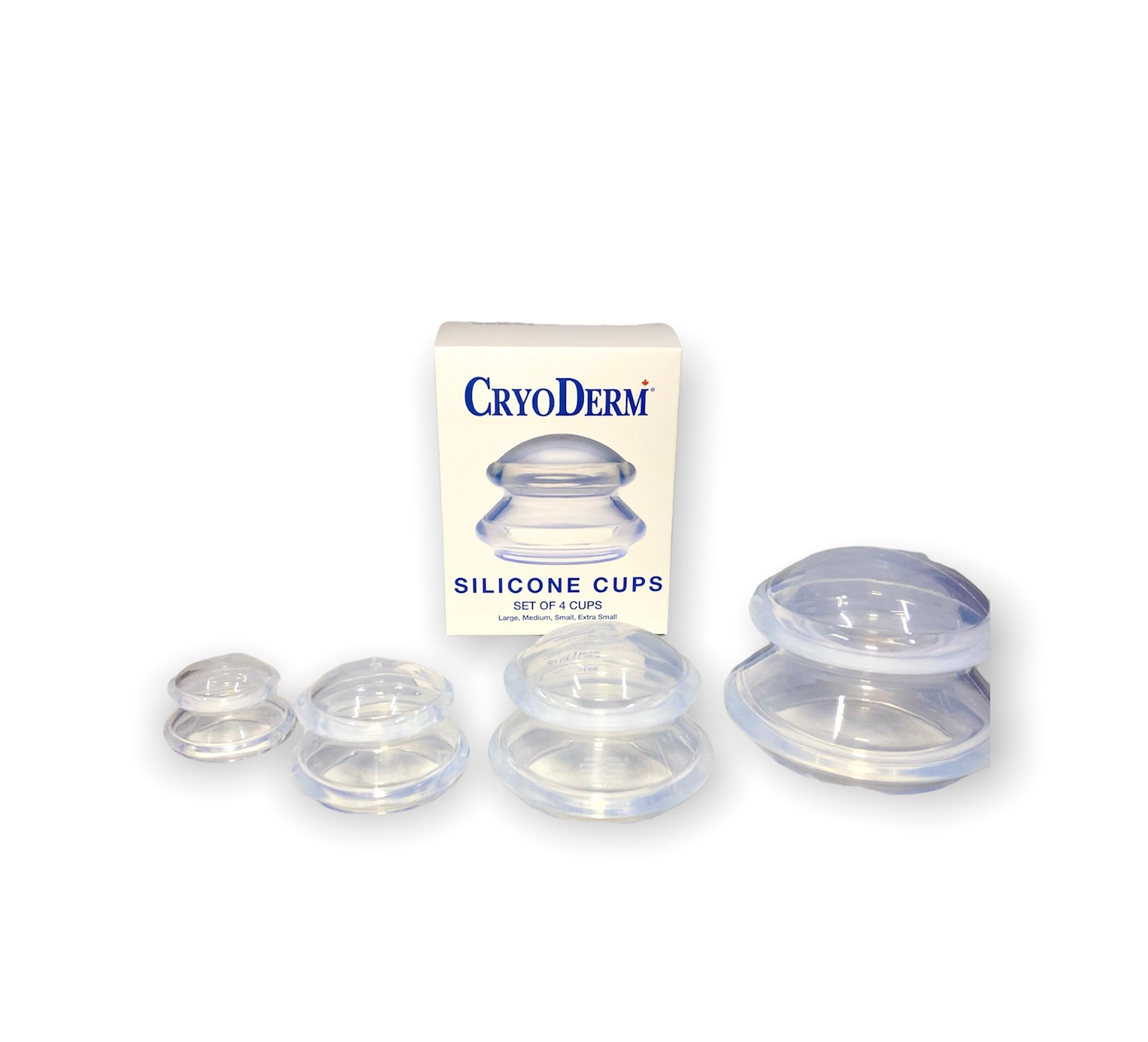 Buy, CryoDerm Silicone Cups Set of 4, Cupping Therapy