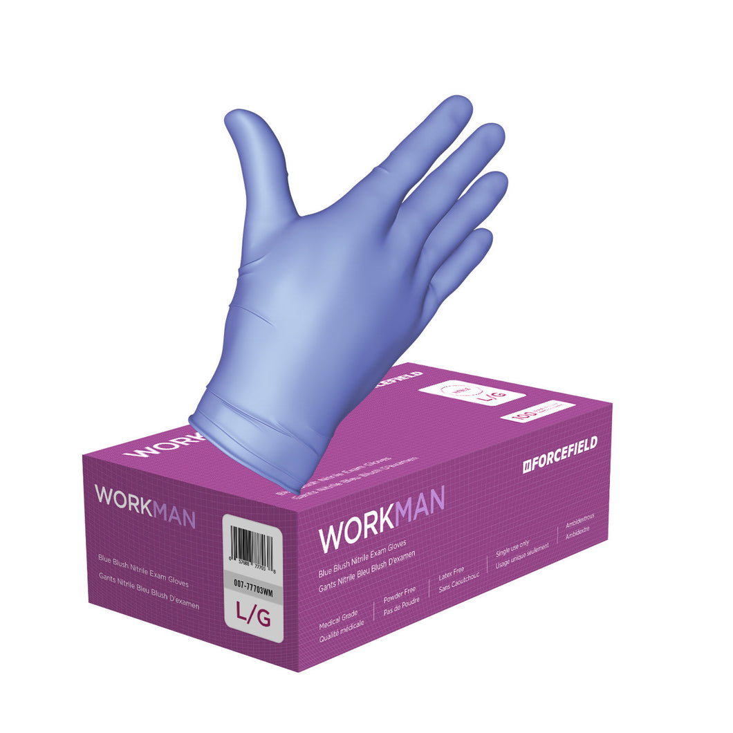 Gloves Blue Blush Nitrile